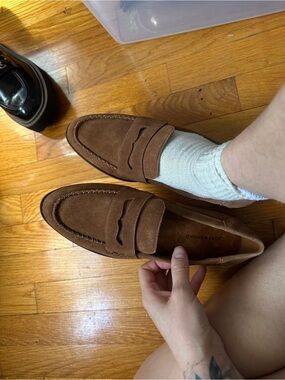 Brown suede Loafers